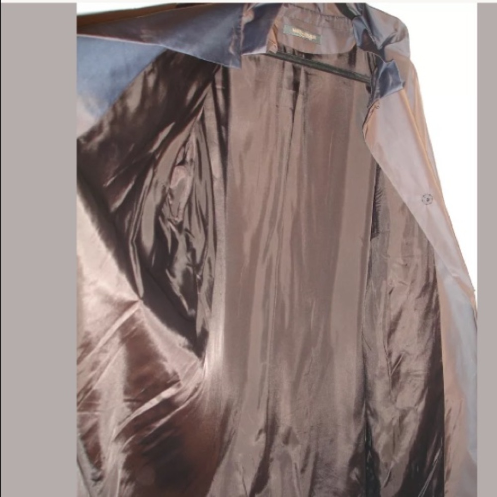 Marina Rinaldi Grey Taffeta Coat Size 21 - Picture 5 of 8